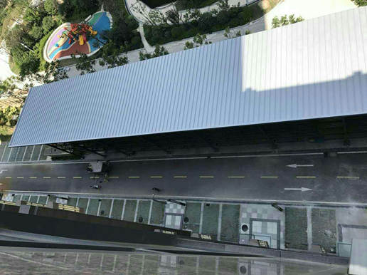 武汉CFD时代财富中心立体车库屋面