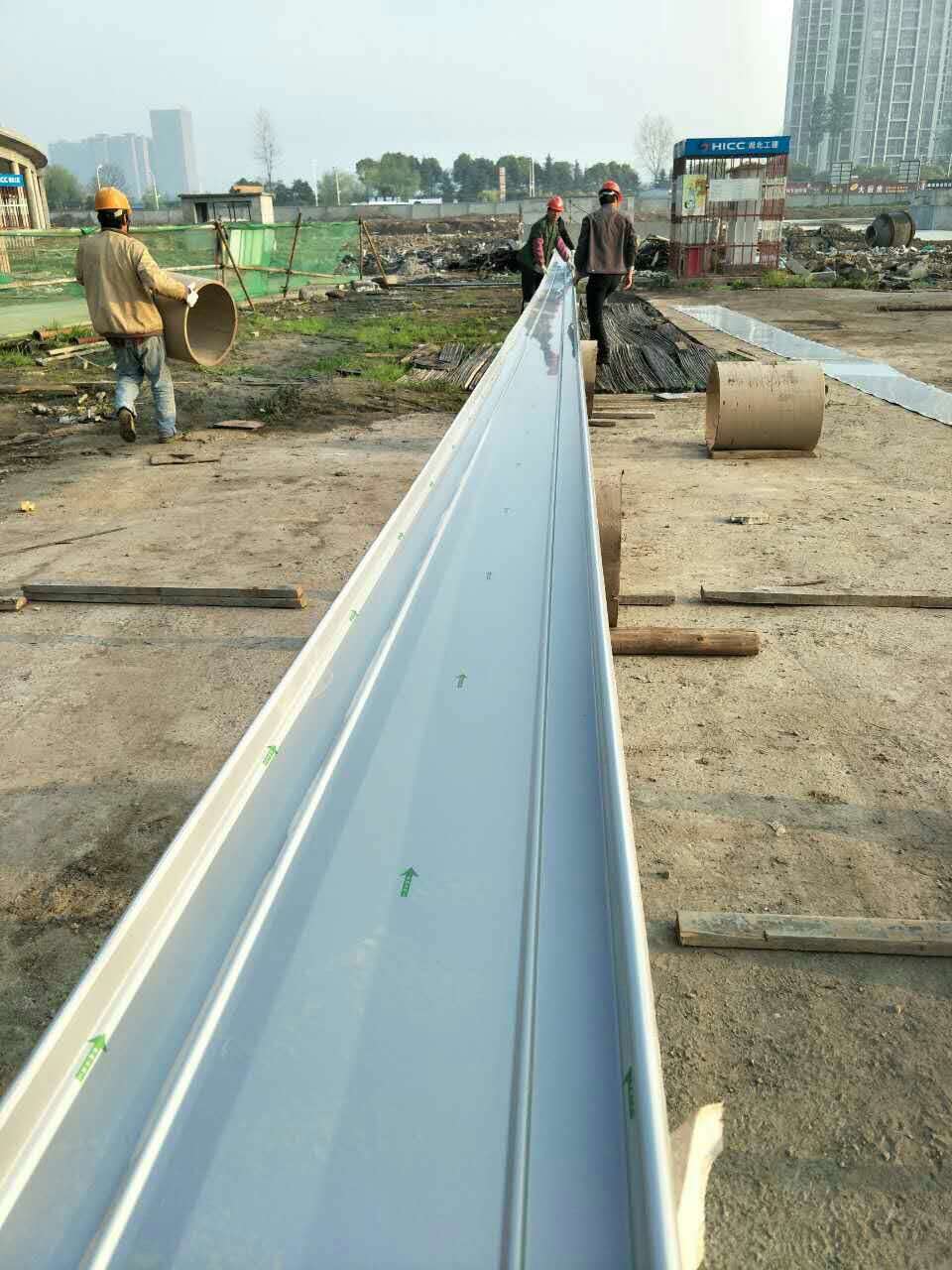 武汉65-（200-580）铝镁锰扇形板现场加工