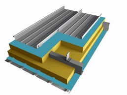 湖北65波高铝镁锰直立锁边屋面系统